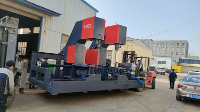 公司成交5臺大型雙頭立式帶鋸床